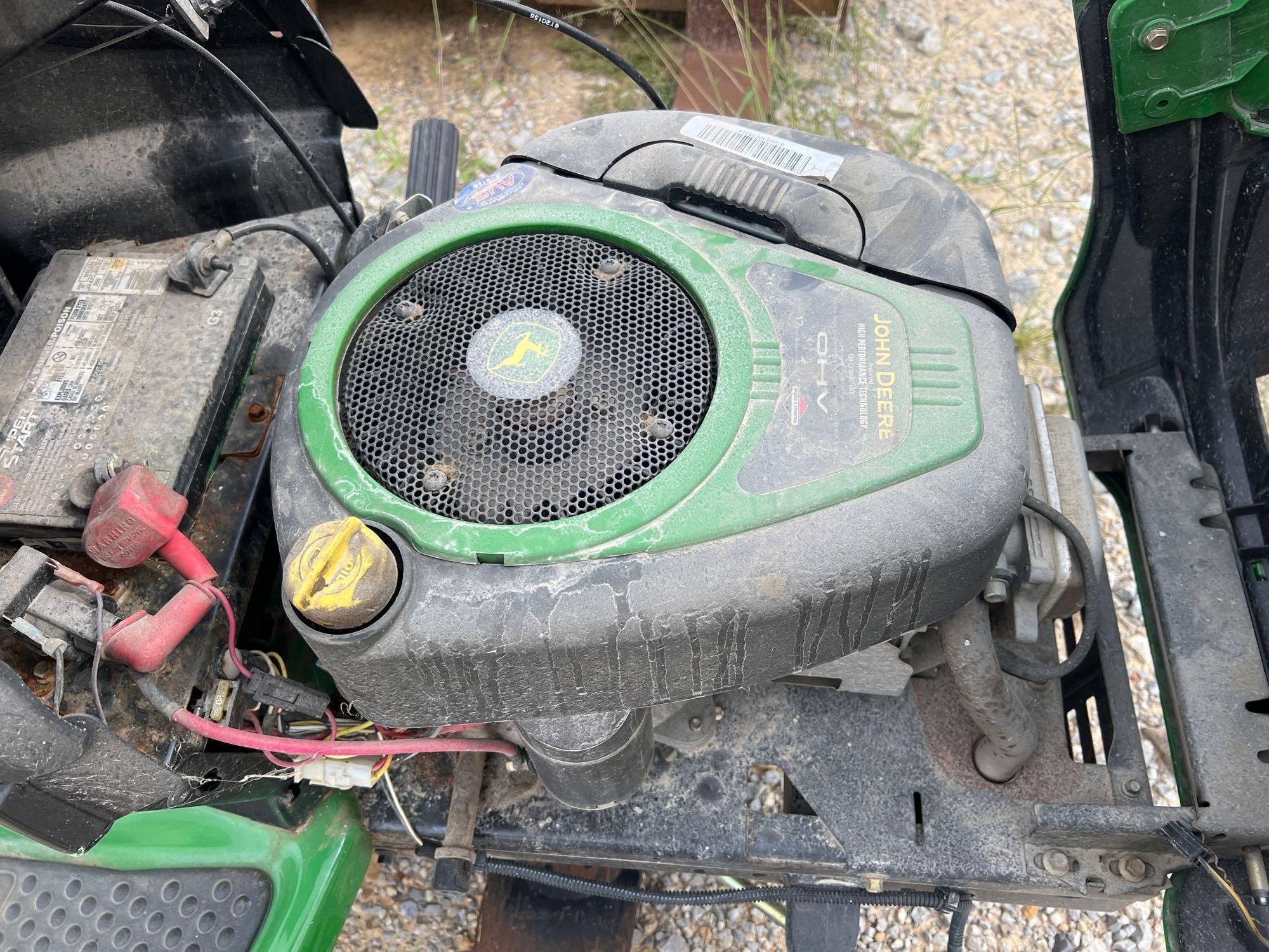 JOHN DEERE 102 5 SPEED LAWN MOWER (SALVAGE)