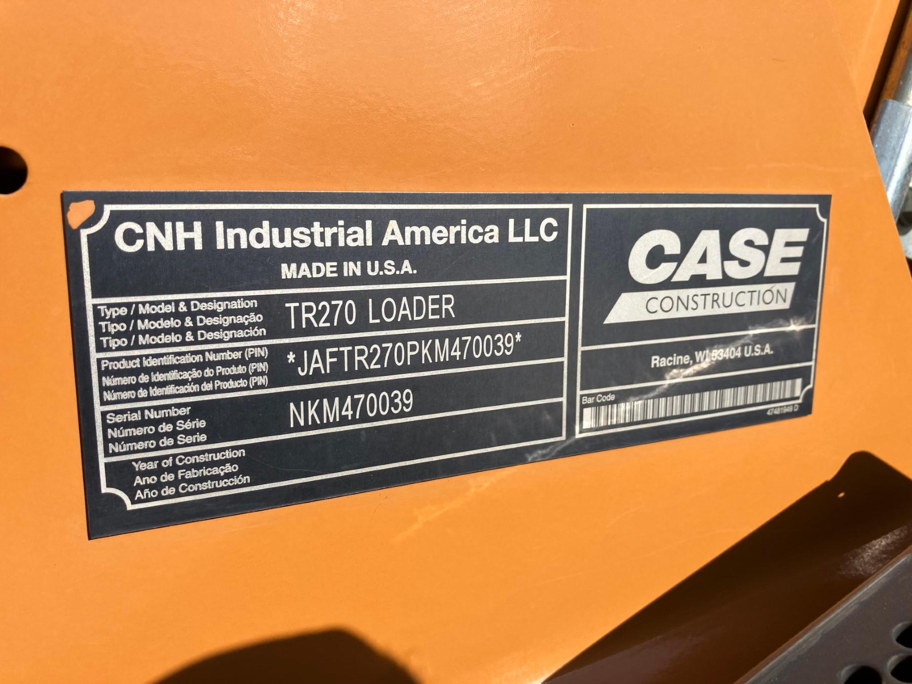 CASE TR270 SKIDSTEER