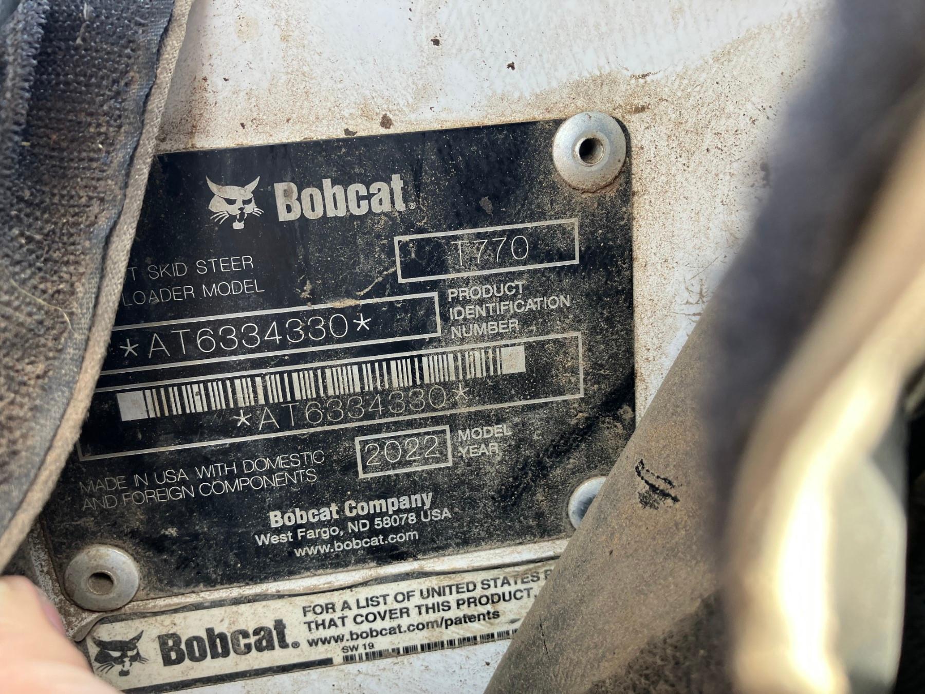BOBCAT T770 SKIDSTEER