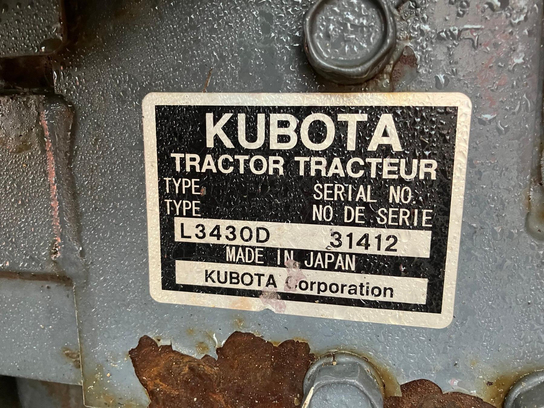 KUBOTA L3430 TLB