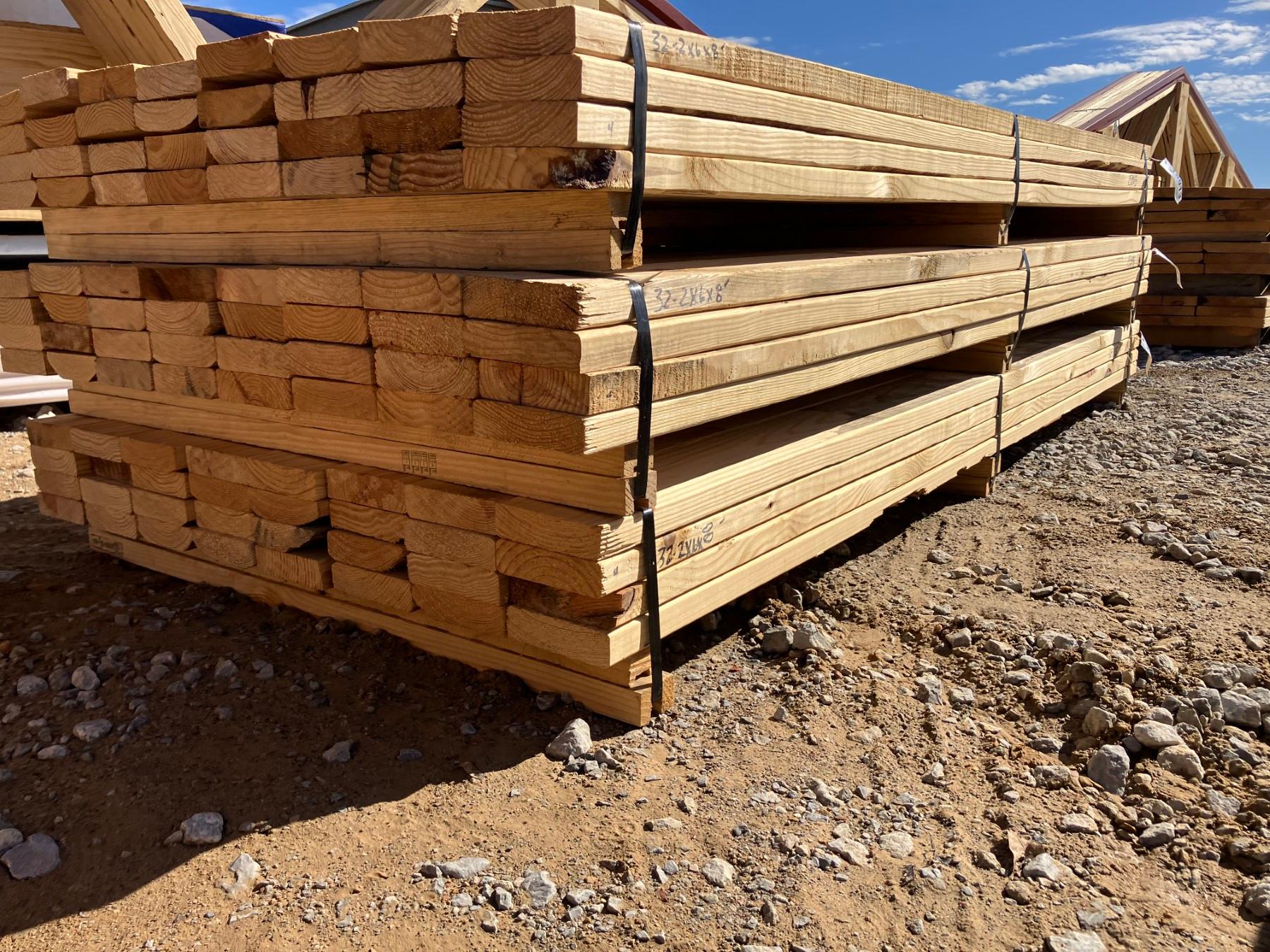 (32) 2X6X8 LUMBER