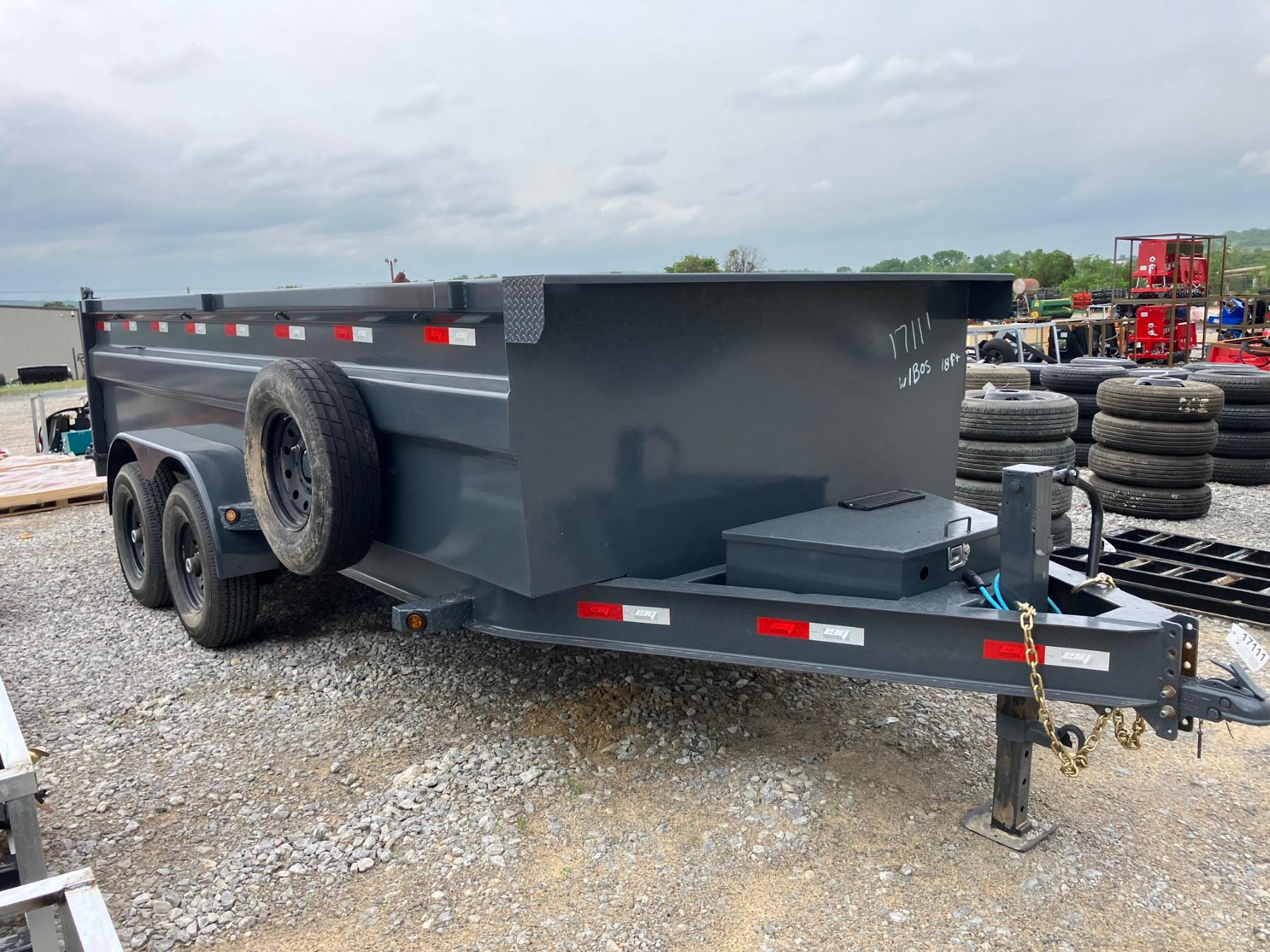 18' HYD DMP TRLR W/ BOS