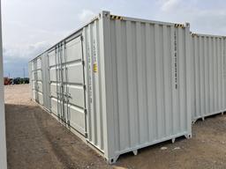 40' CONTAINER W/ 2 SIDE DRS DAMAGED