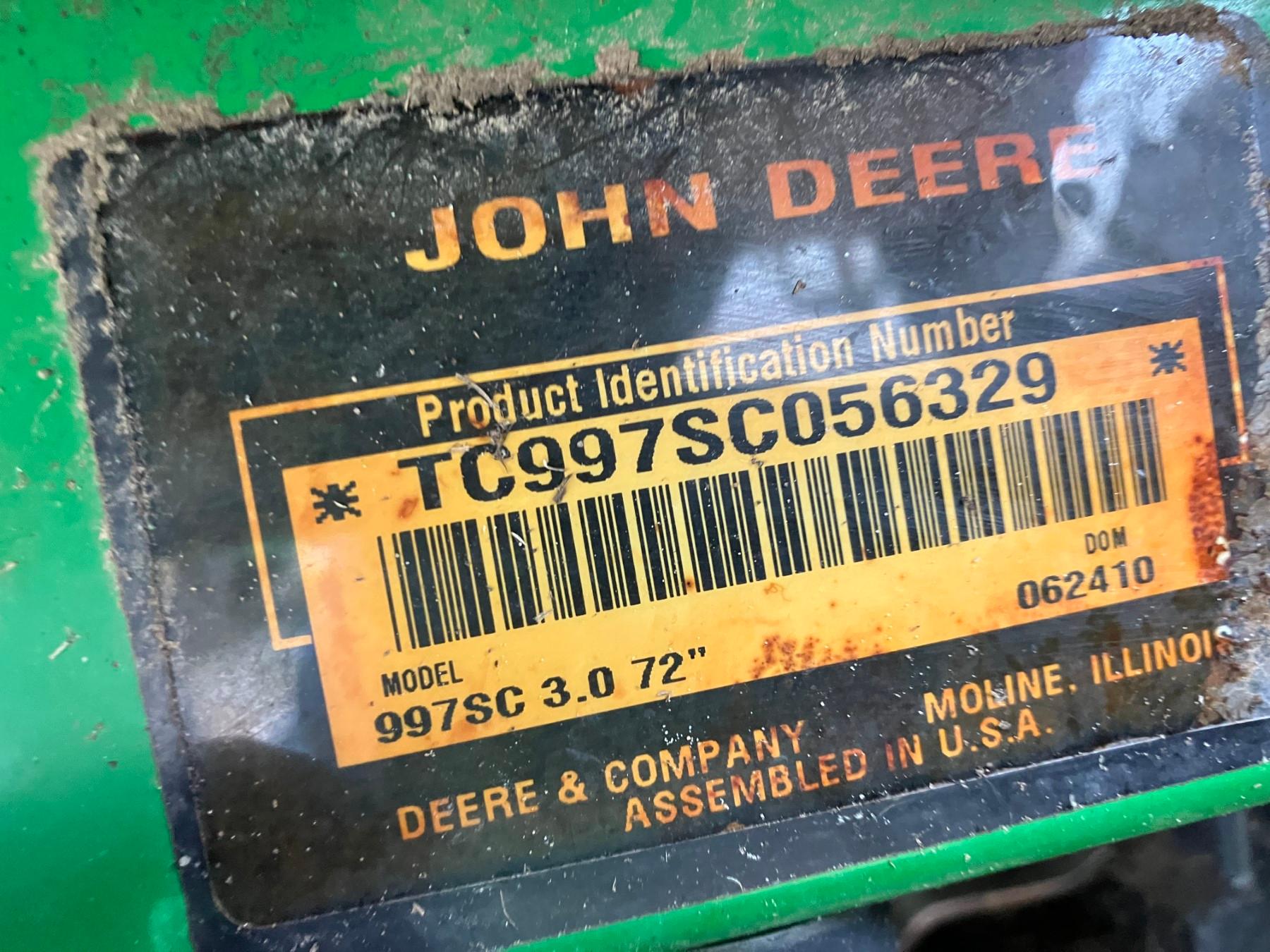 JOHN DEERE 997 ZERO-TRN MOWER