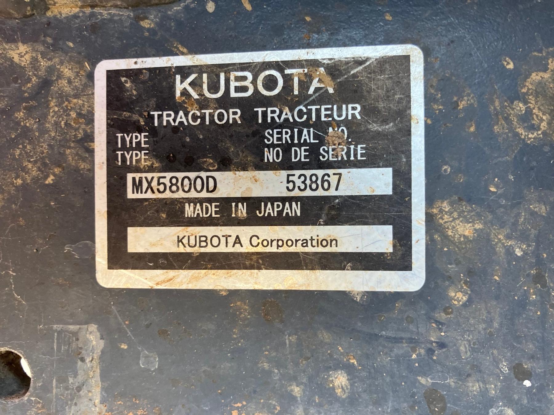 KUBOTA MX5800