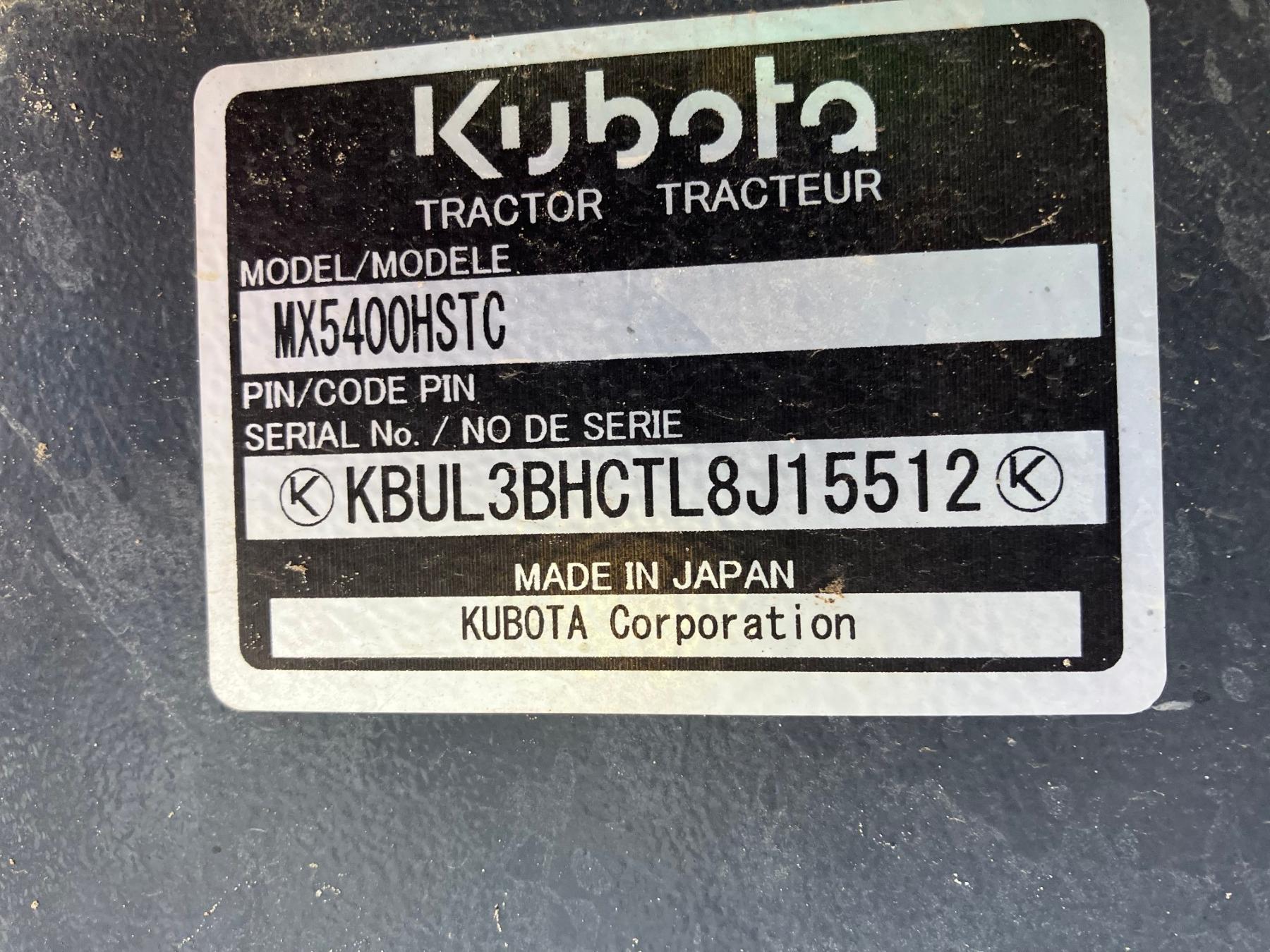 KUBOTA MX5400