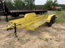 16' CAR HAULER TRLR YLLW RAMPS BOS