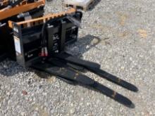 Q/A HYD SET OF PALLET FORKS W/FRAME