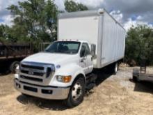FORD 650 SD BOX TRK 107,195MI TITLE