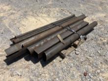 PALLET OF MISC METAL PIPE