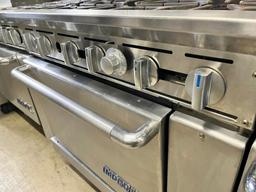 Imperial 6 Burner Gas Range w/Oven Below & Overshelf