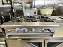 American Range Countertop 6 Burner Gas Range