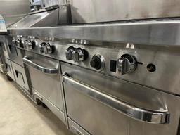 Migali 10 Burner Gas Range w/2 Ovens Below