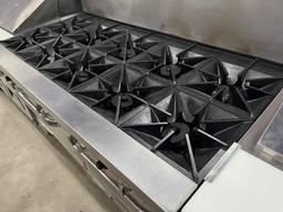 Migali 10 Burner Gas Range w/2 Ovens Below