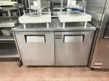 True 2 Door 48” Worktop Refrigerator
