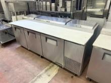 True 93” 3 Door Pizza Prep Table