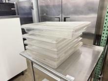 Polycarbonate Full Size Containers 3” Deep 18” W x 25” D w/Lids