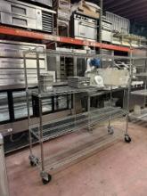 Metro 72” W x 18” D x 65” H Wire Rack Shelf on Casters