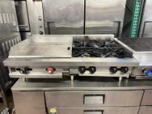 Vulcan Countertop Combination Range , 24” Thermostatic Griddle & 4 Burners