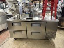True 67” 4 Drawer Worktop Refrigerator w/Backsplash