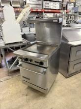 American Range 24” Gas Range w/Oven Below & Overshelf