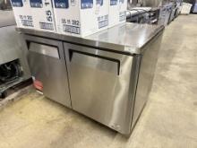 Turbo Air 48” 2 Door Worktop Refrigerator