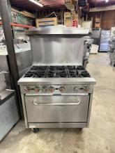 Cooking Performance Group 6 Burner Gas Range w/Oven Below