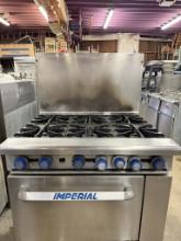 Imperial 6 Burner Gas Range w/Oven Below