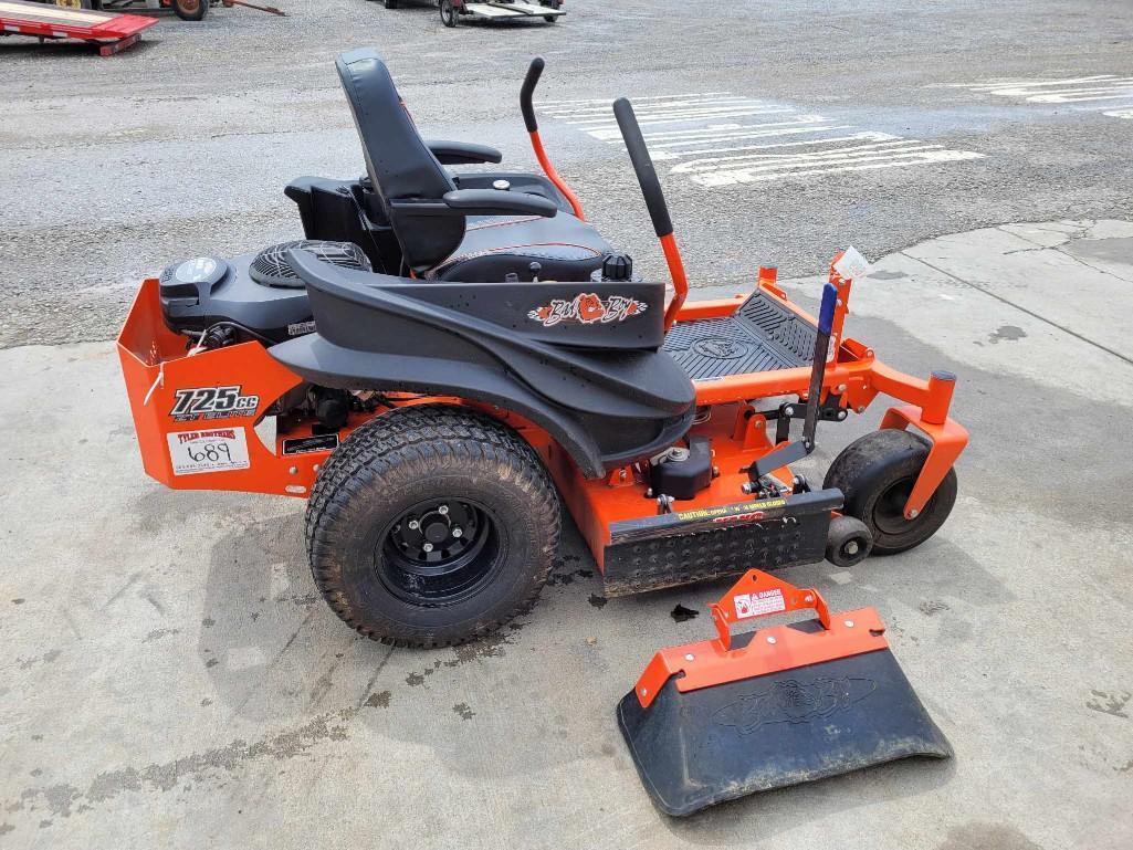 BAD BOY MODEL 725 ZT ELTIE NON ROPS ZERO TURN MOWER W/ 48" DECK