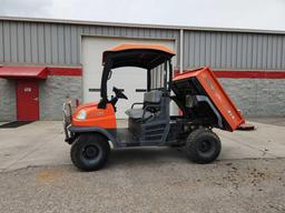 KUBOTA MODEL RTV900 4WD, DIESEL, POWER STEERING, UTILITY VEHICLE W/ GRILL GUARD, WINDSHIELD, CANOPY,