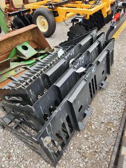 UNUSED MID STATE SKID STEER 80" ROCK BUCKET W/ TOOTHBAR