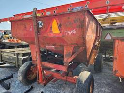 J&M 250 BUSHEL GRAVITY BOX W/ 8 TON WAGON GEAR