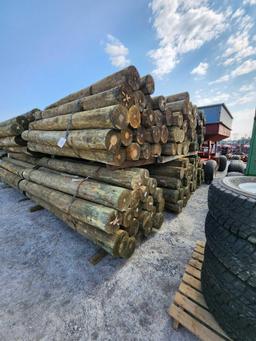 20- 8"X8' TREATED POST (ALL FOR 1 MONEY)