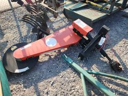 DR 3PT PTO SPRING LOADED FENCE MOWER W/ TAIL WHEEL