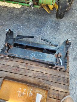 EURO QUICK ATTACH ADAPTOR TO SKID STEER MOUNT