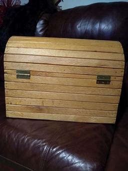 Handmade Solid Wood Curved Top Chest