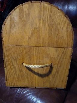 Handmade Solid Wood Curved Top Chest