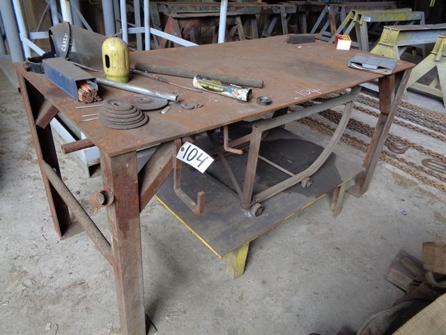 (2) Work Platforms and Steel Table (OAKDALE)