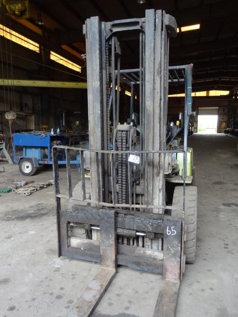 1991 CLARK Model C500-YS80D, 8,000# Pneumatic Tired Forklift, s/n Y685-0009