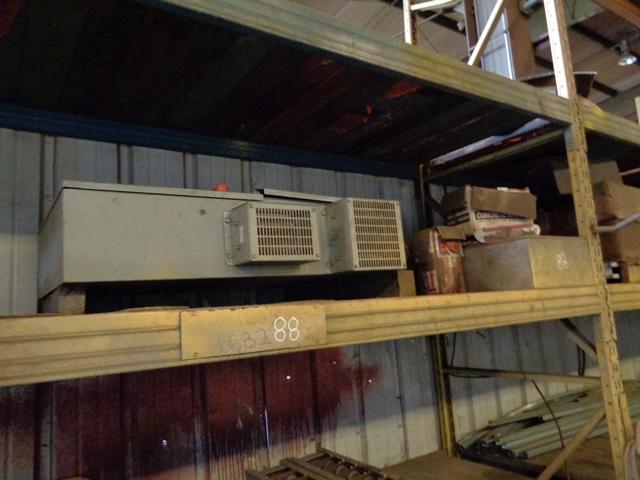 (5 Sections) Pallet Racking, with parts (wire rope slings, trolleys, wire r