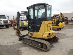 2014 JOHN DEERE Model 35G Mini Hydraulic Excavator, s/n 272170, powered by