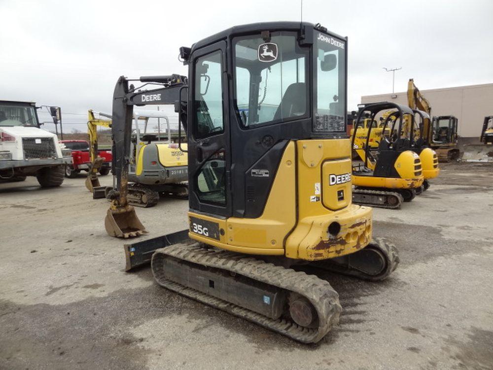 2014 JOHN DEERE Model 35G Mini Hydraulic Excavator, s/n 272170, powered by