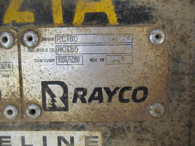 (GIL-021) 2014 RAYCO Model RCT80 Crawler Blasting Rig, s/n RCT800021014, po