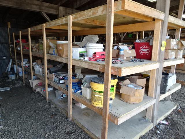 Contents of Shelves: Fasteners and Hardware (BUYER MUST LOAD)
