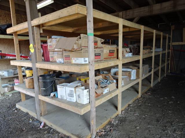 Contents of Shelves: Fasteners and Hardware (BUYER MUST LOAD)