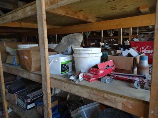 Contents of Shelves: Fasteners and Hardware (BUYER MUST LOAD)