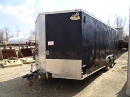 (GIL-133) 2016 COVERED WAGON Model CW8.5X18TA2, 8.5'x18' Tandem Axle Cargo
