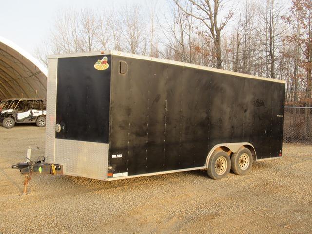 (GIL-133) 2016 COVERED WAGON Model CW8.5X18TA2, 8.5'x18' Tandem Axle Cargo