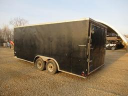 (GIL-133) 2016 COVERED WAGON Model CW8.5X18TA2, 8.5'x18' Tandem Axle Cargo