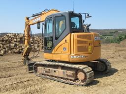 (Unit #TH238)  2015 CASE Model CX75C-SR Midi Excavator, s/n DAC075K6NFS6A12